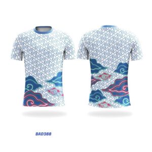 JERSEY ETNIK PROJECT ONE APPAREL BAD388 PENDEK RIB BIRU